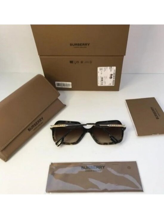 ? - New Authentic Burberry Brown Gradient Square Ladies Sunglasses BE4324 main image 8